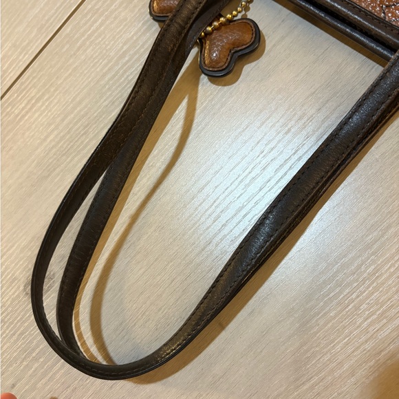 MCM Cognac Visetos Tote Bag - Picture 6 of 11